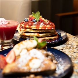 Join us for breakfast and enjoy all the delicious choices.